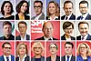 17 Köpfe der neuen Minister:innen