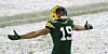 Equanimeous St. Brown feiert seinen ersten Touchdown für die Green Bay Packers.