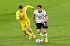 Eduard Sobol im Zweikampf mit Leon Goretzka