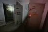 Türen eines Luftschutzbunker im Osten von Frankfurt