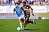 Magnus Knudsen im Laufduell mit Oladapo Afolayan