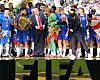 Gianni Infantino will Donald Trump bei der Siegerehrung von den Chelsea-Profis wegziehen
