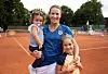 Tatjana Maria mit ihren Kindern