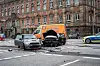 Bei dem Unfall in der Neustadt wurde eine Frau verletzt.