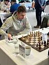 Aljoscha Feuerstack in seiner Bundesliga-Partie gegen Robert Markus aus Kirchweyhe