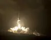 Die Rakete mit der Sonde „Dart“ an Bord startet im November 2021 von der Vandenberg Space Force Base in Kalifornien.