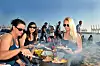 Grillen am Elbstrand