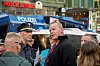 Der ehemalige Türsteher Thomas Gardlo bei einer „Merkel muss weg“-Demo 2018 (Archivbild).
