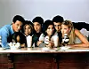 Die „Friends“-Schauspieler: Matthew Perry (v.l.n.r.), Jennifer Aniston, David Schwimmer, Courteney Cox, Matt Leblanc und Lisa Kudrow.