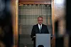 Bundeskanzler Friedrich Merz (CDU), nimmt an einem Festakt zur Wiederherstellung der Synagoge Reichenbachstraße teil.