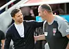 Frank Schmidt und Xabi Alonso Arm in Arm nach dem letzten Duell.