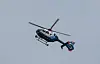 Auch ein Polizeihubschrauber war im Einsatz.