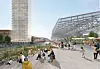Der Kleine Grasbrook soll eine gigantische Glaskonstruktion bekommen.