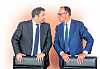 Blcokieren sich gegenseitig: Vizekanzler Klingbeil (l.) und Bundeskanzler Merz