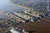 Die Schleuse des Nord-Ostsee-Kanal in Brunsbüttel.
