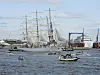 Die polnische „Dar Mlodziezy“ ist mit 109 Metern Länge eines der größten noch fahrenden Segelschiffe der Welt.