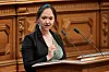 Jenny Jasberg (Grüne) fordert, ein Verbotsverfahren gegen die AfD prüfen zu lassen. (Archivbild)
