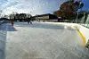 Die temporäre Eissportanlage in der Sportanlage Steinwiesenweg.