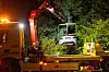 Der BMW wurde abgeschleppt, war von der Straße aus kaum noch zu sehen.