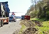 Schweinelaster verunglück auf A7 bei Jagel – Autobahn in Richtung Süden gesperrt