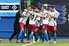 Viel Grund zur Freude beim HSV: Die Profis gewannen das Spitzenspiel gegen Magdeburg mit 3:1.