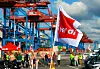 Streik im Hafen.
