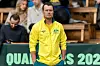 Lleyton Hewitt am Rande des Davis-Cup-Spiels der Australier gegen Schweden