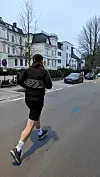 Felix Herkenrath unterwegs an der Außenalster