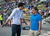 HSV-Sportvorstand Jonas Boldt (l.) und Karlsruhes Oliver Kreuzer