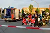 Am Montagabend ist eine Frau in der Straße Glasbläserhöfe von einem Auto angefahren worden.