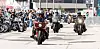Teilnehmer der Hamburg Harley Days auf dem Festivalgelände