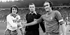 Ein letztes Lächeln vor dem Anpfiff: HSV-Kapitän Felix Magath (l.) und Real Madrids Pirri