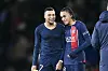 Kylian Mbappé und Ethan Mbappé freuen sich