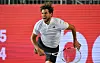 Dominic Thiem beim Schaukampf gegen Tommy Haas im Juli 2020