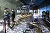 Der Lkw brannte im Elbtunnel vollständig aus.
