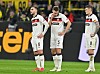 Die St. Pauli-Profis James Sands, Hauke Wahl und Eric Smith in Dortmund