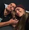 Alexander Zverev mit Dackel Mishka und Freundin Sophia Thomalla