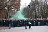 Grüner Rauch über dem Werder-Fanmarsch