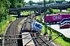 Zwei Züge der Hafenbahn sind am Dienstag kollidiert, eine Lok entgleiste.