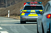 Polizeiwagen Autobahn Haltezeichen