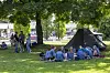 Protestcamp vor der Schulbehörde
