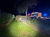 Der Autofahrer überschlug sich mit seinem Wagen.