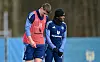 Luka Vuskovic und Jean-Luc Dompé beim HSV-Training