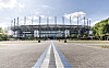 Das Volksparkstadion von außen