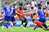 Luka Vuskovic im Zweikampf mit Romelu Lukaku