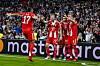 Bayern-Spieler jubeln