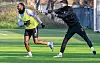 Ricky-Jade Jones und Nikola Vasilj beim St. Pauli-Training
