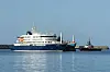 Das Kreuzfahrtschiff „Hondius' ankert im Hafen von Granadilla