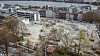 Das 1,7 Hektar große Areal in der Nähe der Außenalster hat sich in eine riesige Baustelle verwandelt.