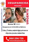 Vermisstenmeldung Anna W.